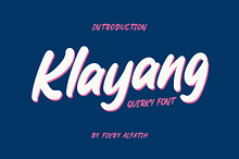 Klayang - Quirky Font