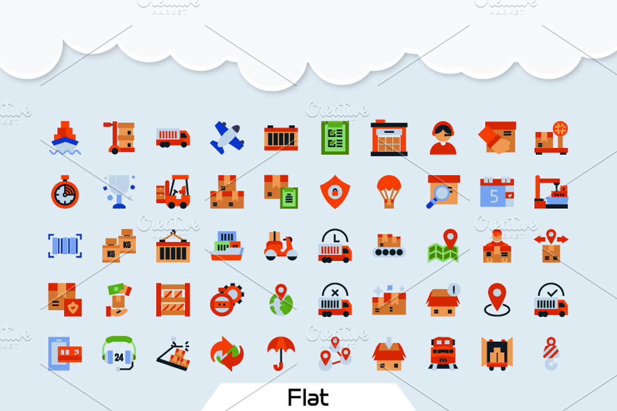 200 Logistic Icon Pack, an Icon by Creastale (Photo 4 of 5)