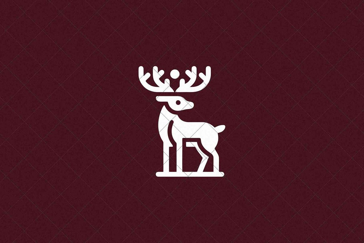 Minimalist Deer Emblem Animal, an Animal Illustration by Vectorium Studio (Photo 4 of 4)