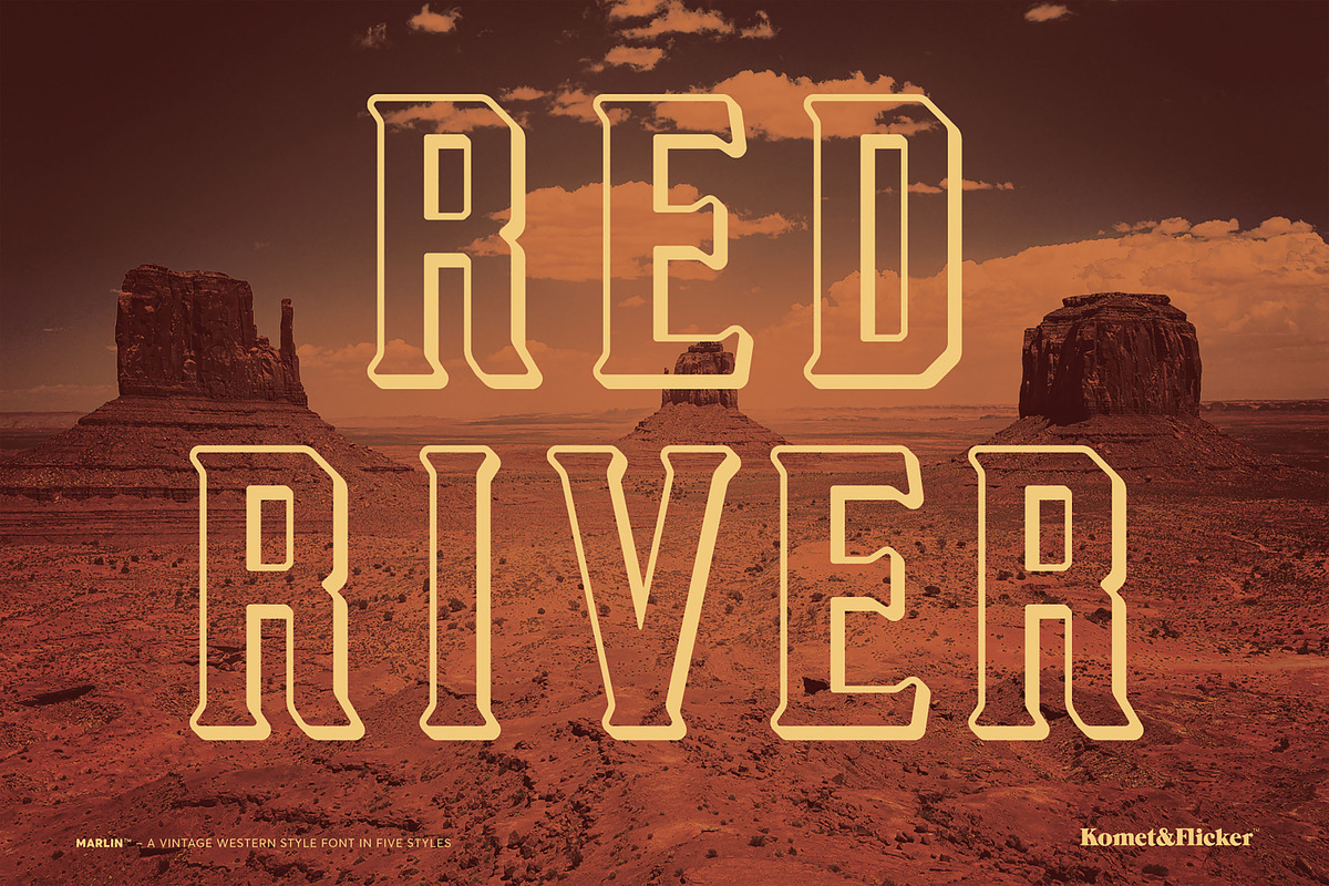 MARLIN - A Western Style Font, a Serif Font by Komet & Flicker (Photo 10 of 15)