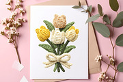 Crochet Flowers PNG Bundle, an Illustration by SinaCreation (Thumbnail 8 of 9)
