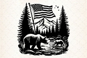 Mountain SVG, Mama Bear SVG  You w, an Illustration by Rose Art (Thumbnail 7 of 7)