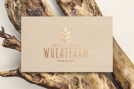 Wheat Farm Bakery Logo, Craft Bread
