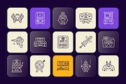 Video Game Icons Set, an Outline Icon by Prosymbols (Thumbnail 5 of 7)