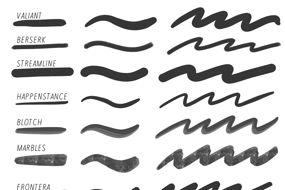 Procreate 34+ Brush Bundle, a Brush Add-On by Mix Fonts (Photo 4 of 7)