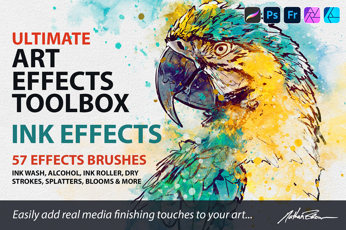 Ultimate Art Effects Toolbox – Ink, a Brush Add-On by Nathan Brown (Photo 1 of 5)