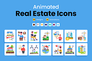 Animated Real Estate Icons, a Duotone Icon by Prosymbols (Thumbnail 1 of 12)