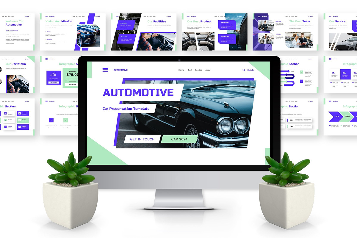 Automotive - Car Powerpoint, a Presentation Template by Deepslide Studio (Photo 4 of 6)