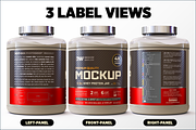 5lb Whey Protein Jar Mockup B3-Pro, a Packaging Mockup by Design Warlord (Thumbnail 6 of 16)