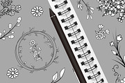 Hand Drawn Botanical Elements, a Decorative Illustration by Pixavics (Thumbnail 6 of 11)