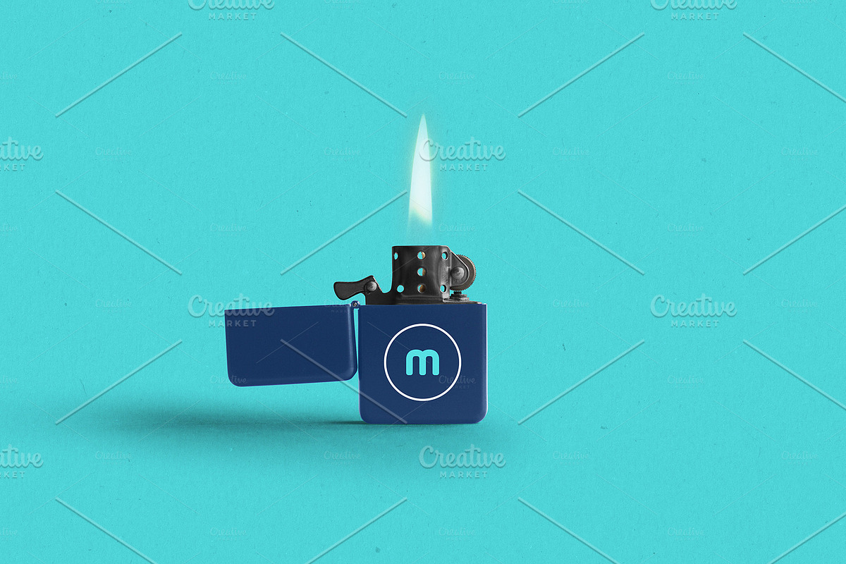 Zippo Flip Lighter Mockup, a Product Mockup by Mokr (Photo 4 of 4)