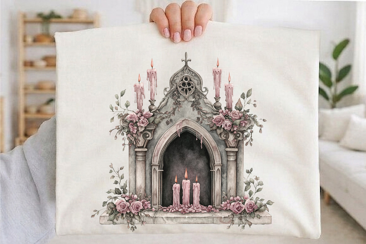 Watercolor Dark Gothic Clipart, an Illustration by designcity5 (Photo 5 of 5)
