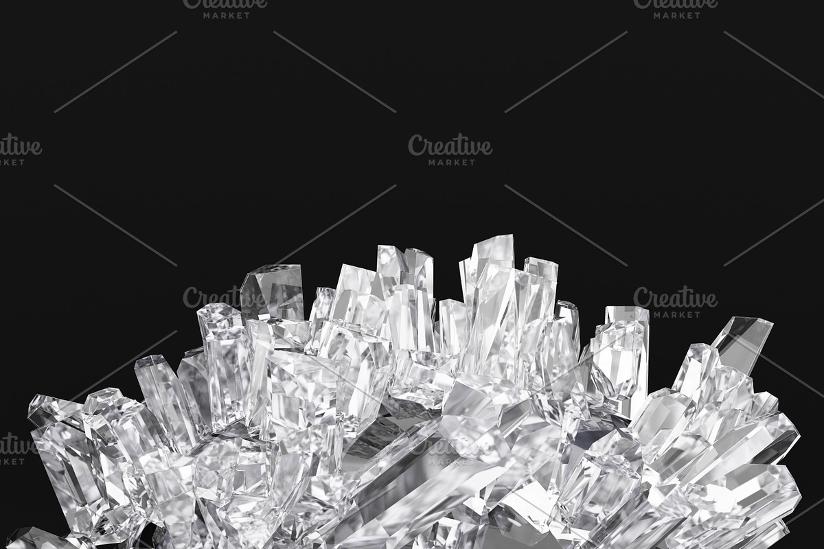 Crystals, an Object Illustration by 2D/3D (Photo 1 of 8)