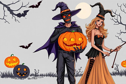 Stylish Halloween Couple