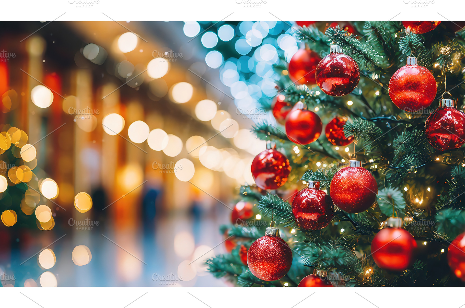 Christmas tree with red ornaments, a Holiday Photo by Igor Tichonow