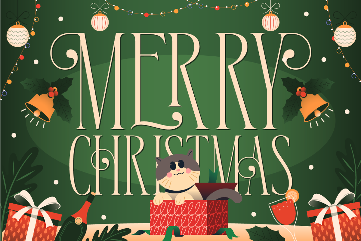 Gerabell - Condensed Christmas Serif, a Serif Font by Burntilldead (Photo 12 of 12)