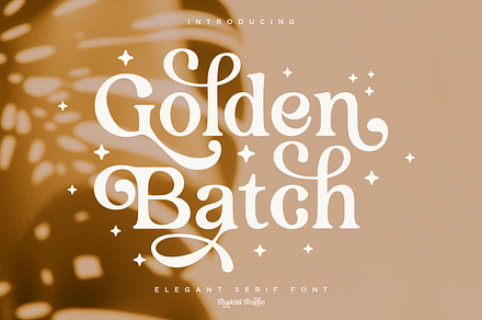 Golden Batch - Elegant Serif Font, a Serif Font by Shakira Studio