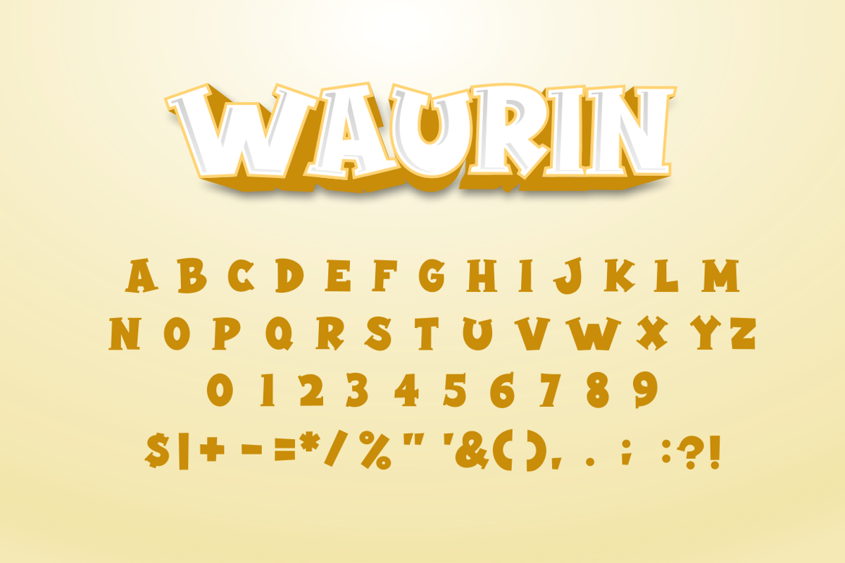 Waurin Font, a Serif Font by albert_kalingga (Photo 3 of 3)