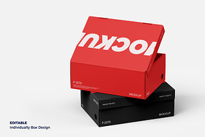 Shoe Box Mockup, a Packaging Mockup by Ram Studio LLC