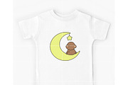 Cute Bear with Moon SVG Bundle, a Graphic by TheHitShop (Thumbnail 6 of 10)
