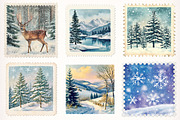 Cozy Winter Stamps Png Clipart, a Transportation Illustration by Digital Artistic99 (Thumbnail 2 of 10)