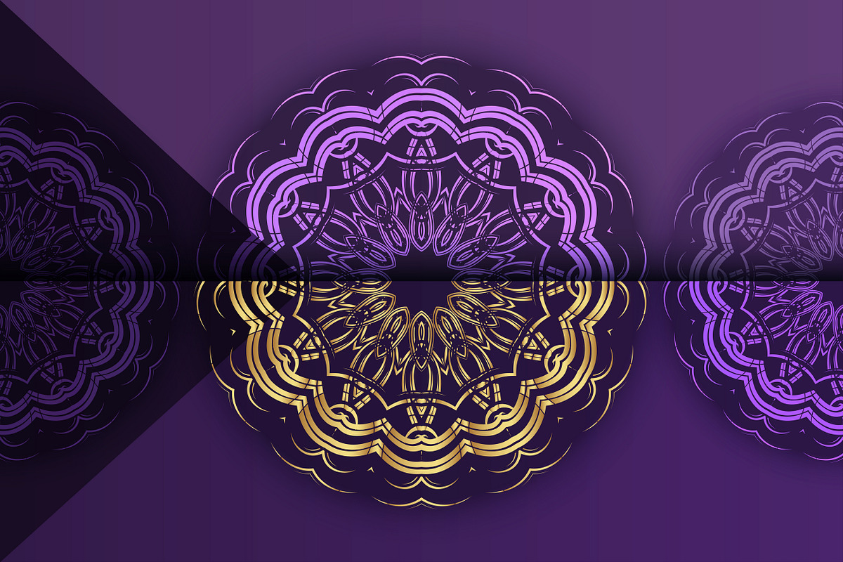 Mandala Oriental Floral art Bundle, a Background Graphic by NJ Himel (Photo 42 of 97)