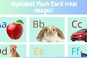 Alphabet Flashcards for Kids, a Poster Template by NailaDesignsStudio (Thumbnail 1 of 3)