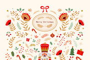 Merry Christmas, a Seasonal Illustration by MoleskoStudio (Thumbnail 3 of 17)