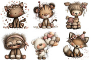 Whimsical New Year Animal Clipart, an Illustration by Craft Nest (Thumbnail 7 of 8)