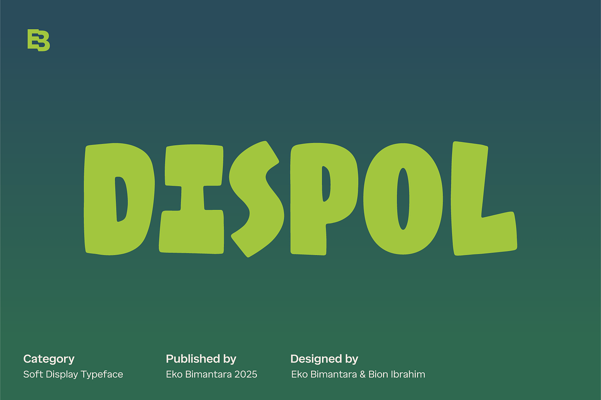 Dispol; Bold DIsplay Font, a Sans Serif Font by Eko Bimantara (Photo 1 of 7)