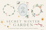 Secret Winter Garden Collection, a Decorative Illustration by Karma (Thumbnail 3 of 21)