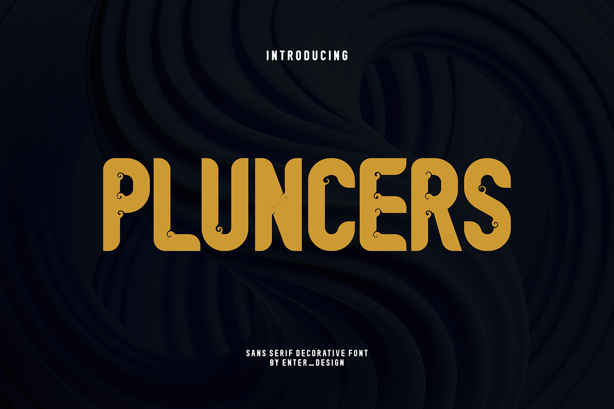 Pluncers Font, a Sans Serif Font by albert_kalingga (Photo 1 of 6)