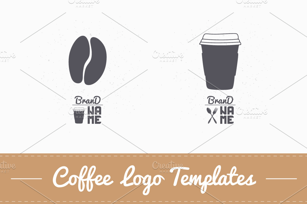 4 Coffee Logos, a Branding & Logo Template by Zhemchuzhina (Photo 4 of 4)