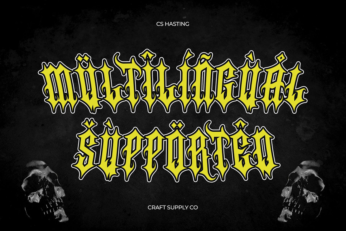 CS Hastings – Blackletter Font, a Blackletter Font by Craft Supply Co. (Photo 5 of 8)