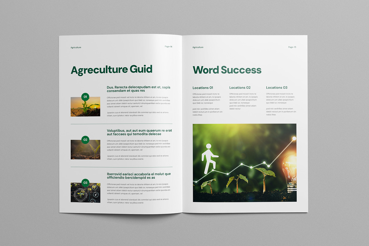 Agriculture Brochure Template, a Brochure Template by Pixelpick (Photo 6 of 9)
