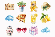 Watercolor Italian Teddy Bear Clipar, a Seasonal Illustration by Design Market (Thumbnail 4 of 5)