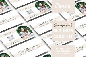 Coach Business Card Canva Template
