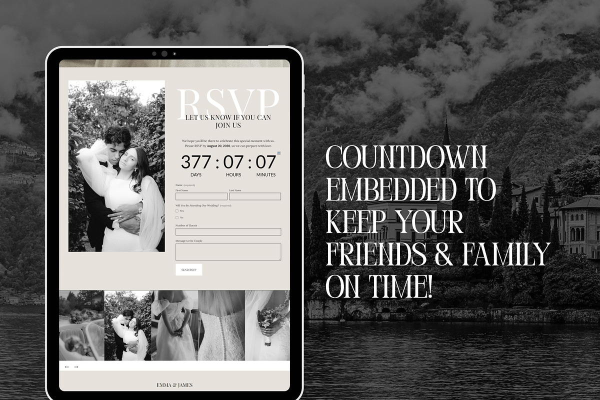 Squarespace RSVP Wedding Template, a Squarespace Template by Sofia Designs (Photo 6 of 7)