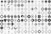600 Round Design Elements Bundle, an Object Illustration by Kseniya-Omega (Thumbnail 17 of 21)