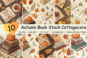 Autumn Book Cottagecore Patterns, a Pattern Graphic by FloridPrintables (Thumbnail 1 of 11)