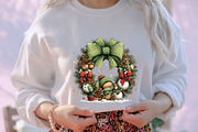 Cute Christmas Watercolor Clipart, an Illustration by designcity5 (Thumbnail 4 of 5)