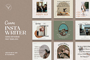 #InstaWriter - Canva Post Templates, a Social Media Template by SilverStag Type Foundry (Thumbnail 1 of 8)