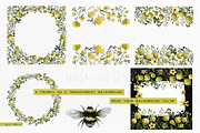 Yellow flowers. Watercolor set., an Illustration by Noli Molly Store (Thumbnail 4 of 8)