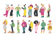 Waiting in line (vector), a Healthcare Illustration by Grivina's shop (Thumbnail 7 of 19)