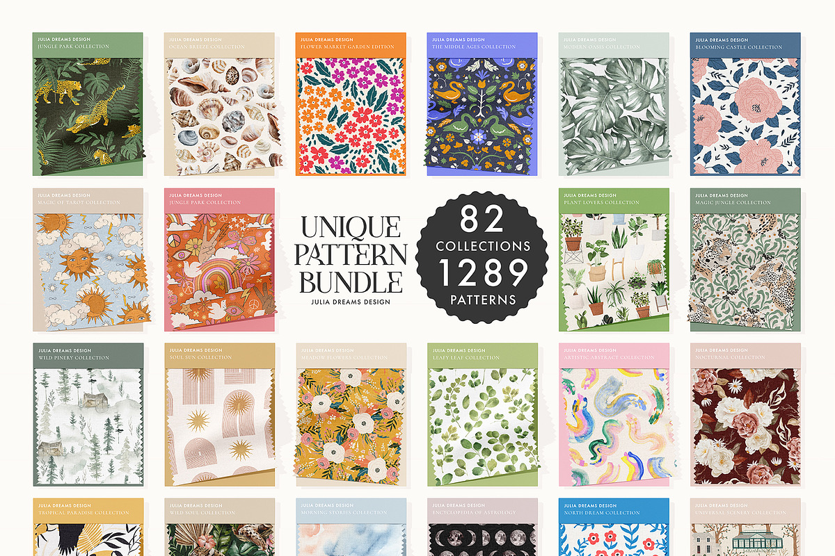 Unique Pattern Bundle, a Pattern Graphic by Julia Dreams (Photo 3 of 10)