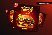 Fast Food Instagram Post Template, a Social Media Template by Yunus Ahmad (Thumbnail 2 of 5)