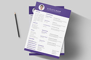 Resume Template and Cover Letter, a Resume Template by designvillage (Thumbnail 4 of 13)