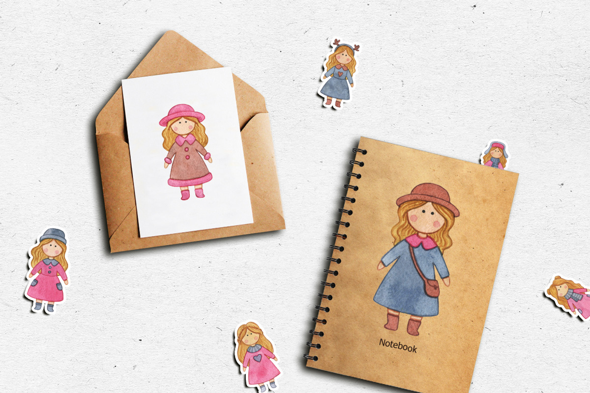 Christmas dolls, a Decorative Illustration by CreativeByLu (Photo 3 of 4)