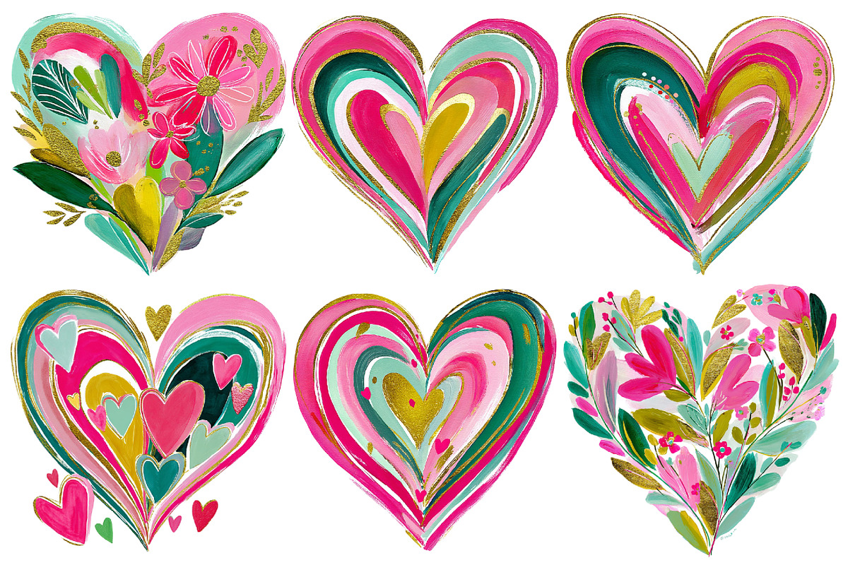 Valentine Heart Clipart, an Illustration by Pixels.Craft (Photo 3 of 4)