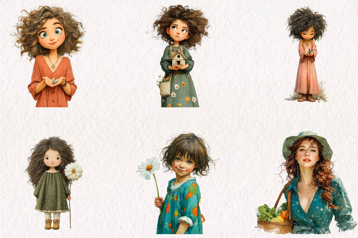 Children Clipart Mega Bundle, a Seasonal Illustration by CreationArt (Photo 2 of 7)